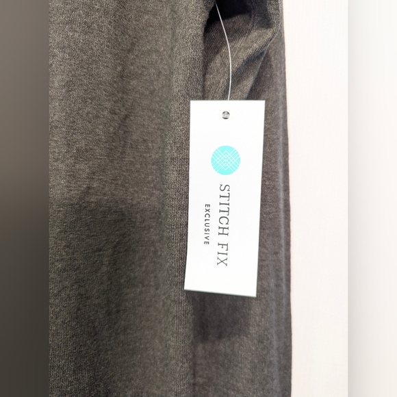 NWT Pink Clover gray green cable Knit open front Cardigan Sweater Grandma sz XS - Picture 6 of 7